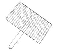 Housoutil Panier à Poisson en Acier Inoxydable Épais avec Grille Verticale Résistante pour Barbecue, pour Crevettes, pour Camping et Réunions en Plein Air