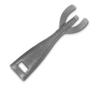 Housoutil Pince en Fonte Noire Bords Lisses et Arrondis pour Barbecue Pince Étanche pour Plaques de Cuisson et Grillades à Domicile