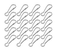 Housoutil Pinces à Ressort Clips Polyvalents Sécurisés en Acier Inoxydable Argenté Lot de 30 pour Cadres et Fermetures Éclair, pour Bricolage et Décoration Maison