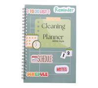 Housoutil Planificateur de Nettoyage en Papier Vert Clair Réutilisable Couverture Complète pour Adultes et Familles Maison Déplacements