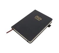 Housoutil Planificateur Journalier A5 2026 avec Élastique, Agenda Annuel Compact en Cuir Synthétique et Papier Cousu, pour Bureau et Voyage