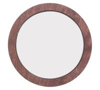 Housoutil Plateau Rond Vintage en Bois et Acrylique pour Décoration de Salle de Bain, Organiseur Élégant et Accent Décoratif pour Coiffeuse