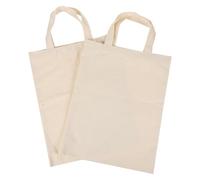 Housoutil Pochette en Toile Beige pour Deux Bouteilles de Vin Rouge, Paquet Portable Lavable en Coton Canvas, pour Coffret Élégant et Pratique, Lot de 2 Pièces