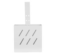 Housoutil Porte-comprimés pour Cuvette de Toilettes, Support de Nettoyant Suspendu pour Réservoir de Toilette, 7,9x4,3x1,4 Po, Acier Inoxydable, Crochet Réglable, Blanc, pour Salle de Bain