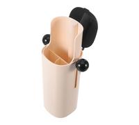 Housoutil Porte-pinceaux de Maquillage Noir en Abs et Métal avec Base Stable, Rangement Multifonctionnel Élégant pour Bureau et Salle de Bain, Organiseur Moderne de Seau