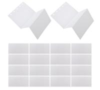Housoutil Recharge de Papier Ligné pour Carnet à Anneaux 5 Trous 20 Feuilles Blanches, Construction Triple Pli, pour Bureau et École