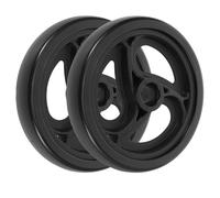 Housoutil Roues de Remplacement Résistantes à L'usure et Solide pour Chariot à Linge Roulant 2pcs en Plastique Noir Accessoire Pratique pour Panier de Courses