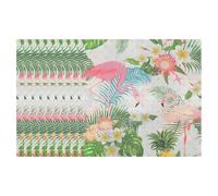 Housoutil Serviettes de Cocktail en Papier à Motif Flamant Rose, 18 Pièces, Imprimées Finition Soignée, pour Décoration de Fête Hawaïenne D'