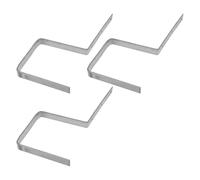 Housoutil Support de Fixation de Gouttière en Fer Argenté, Lot de 3 Pièces, Installation Facile pour Optimisation de L'écoulement D'eau, Usage Extérieur sur Toiture