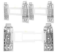 Housoutil Support Mural pour Climatiseur Réversible Mural en Fer Argenté, Conception Télescopique Plaque de Fixation Extensible, Lot de 3pcs pour Rénovation et Fixation Murale