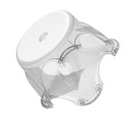 Housoutil Tabouret Salle de Bain Antidérapant Petit Marche Pied Polyvalent pour Toilette et Entrée Tabouret Escabeau Plastique Transparent Renforcé