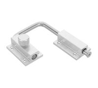 Housoutil Verrou 10,5x8,5x1,6 Cm Multifonction Argenté en Acier Inoxydable Facile à Utiliser Sécurité Renforcée pour Porte et Fenêtre pour Grange et Patio