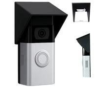 Housse anti-pluie et soleil à clipser compatible avec Ring Battery Doorbell 3, 3 Plus, 4 Battery Doorbell Plus (62 mm de largeur uniquement) Profil bas Extension de 15 mm Boîtier décoratif anti-reflet
