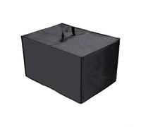 Housse anti-poussière imperméable pour micro-ondes fabriquée à partir de tissu Oxford 600D avec fond ouvert pour un nettoyage et un rangement faciles - Noir - Taille (49 x 40 x 30 cm)