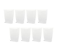 Housse Antigel pour Plantes 8 Pièces, Tissu Non Tissé Blanc 80x60x0,5cm | Cordon Intégré au Bas, Surface Douce et Respirante, Pluie et Neige, pour Pots D’Herbes