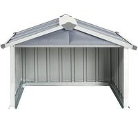 Housse automatique pour borne de recharge - 92 x 97 x 63 cm - Gris - Acier blindé - Housse universelle pour garage - Housse résistante aux intempéries