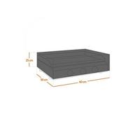 Housse, bâche de protection pour plancha, imperméable, anti UV - 60 x 50 x 25 cm - Noir
