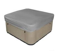 Housse Bain Remous 210D Oxford Imperméable 210cm(Gray 210 * 210 * 30cm) | Tissu Oxford 210D enduit PVC, étanche, de serrage, 210x210x30cm, gris noir