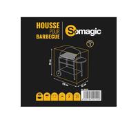 Housse barbecue l 120 x l 62 x h 80 cm