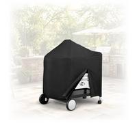 Housse Barbecue Lourd et imperméable pour Costco Kirkland Signature 30" Barrel Charcoal Grill 2018-2025 124×65×101cm, Polyester Robuste avec Sangle Velcro et Poche de Rangement, Protection Anti-UV