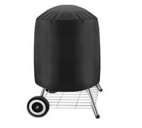 Housse Barbecue Ronde L'extérieur Cordon Serrage | Housse gril gaz d'extérieur imperméable résistante UV décoloration coupe-vent Anti-UV(Noir,70*70cm)