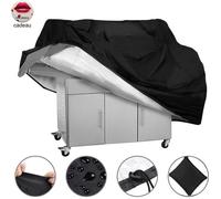 Housse Barbecue XL 170 x 61 x 117cm Bâche de Protection Exterieur pour BBQ Grill, 210D Oxford Couverture Barbecue Imperméable