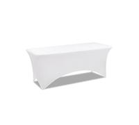IDMarket - Housse Blanche pour Table Pliante 180 cm