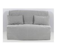 Housse BZ 140x190 matelassée GRIS CLAIR CHINÉ