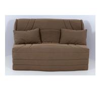 Housse BZ 140x190 matelassée MARRON TAUPE