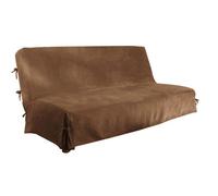 Housse canapé Clic Clac140x200 Housse de canapé sans accoudoir Housse de canapé convertible Chocolate Features suede