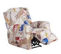Housse Canapé Relax Extensible 1/2/3 Places, Housse de Fauteuil Relax Inclinable Electrique 8/6/4 Pièces, Couverture de Chaise Canapé Relax avec Poche,Protecteur pour Fauteuil Inclinable ( Color : #18