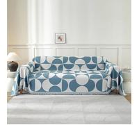 Housse Canapé Universelle Bleue 180x230 cm, Plaid Protection Canapé 1/2/3/4 Places, Jeté Décoratif Salon HOUSSE DE CANAPE