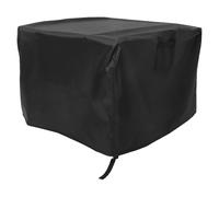Housse Carrée pour Foyer Extérieur, 210d Oxford, Imperméable, Noir | pour Activités Barbecue et Terrasse, Réutilisable, Couverture Intégrale, Nettoyage Facile, Usage Extérieur