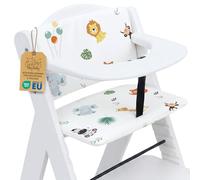 Housse chaise haute bebe 2 pièces - coussin assise pour bébé confortable pour Hauck et Stokke coussins et housses pour chaises enfant avec un revêtement certificat Oeko-Tex Safari