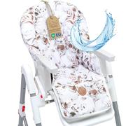 Housse chaise haute bebe - coussin assise pour bébé confortable coussins et housses pour chaises enfant avec un revêtement imperméable stable certificat Oeko-Tex Feuilles