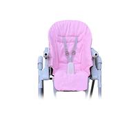 Housse Chaise Haute pour Bébé, Housse de rechange pour coussin d'assise Peg Perego, Prima Pappa, Zero 3 100% Coton Couleur Rose