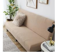 Housse Clic Clac Housse Canape Lit,190-210cm Extensible Anti-Taches Couvre Protection canapé sans Bras,Kaki