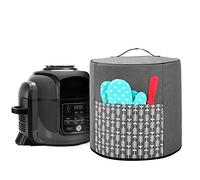 Housse Compatible avec Ninja Foodi Autocuiseur et Multicuiseur, Gris Flèche | Poche avant, poignée supérieure, nylon résistant, pliable, compatible Ninja Foodi 6L et 7,5L, protection anti-poussière
