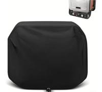 Housse coupe-vent pour barbecue avec cordon de serrage pour l'extérieur | Sangles latérales élastiques, cordon de serrage inférieur, maintient serré en cas de vent, empêche l'envolement