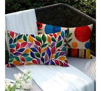 Housse Coussin 40x60 Lot de 2 Coussins Canape Usine Coussin Exterieur Impermeable, Rectangulaire Taie Oreiller Kaki Protege Oreiller, Coussins Canapé pour Salon de Jardin Decoration Maison Y2-497