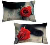 Housse Coussin 40x70 Lot de 2 Lin Coussin Canape Rose v-622 | Coussins de Jardin Coussin Decoratif, Taie D'oreiller gris Oreiller Camping, Decoration Maison, Decoration Jardin