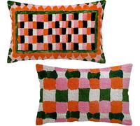 Housse Coussin 80x60 cm Lot de 2, Housse de Coussin rose Coussin Canape, Rectangle Coussin Decoratif plaid Coussin Exterieur, Printemps Taie D'oreiller pour Canapé Salon Decoration Maison D6-413