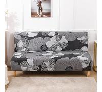 Housse/Couverture De Canapé Lit Clic Clac 140x190 Housse De Canapé sans Bras Extensible Banquette Housse Clic Clac sans Bras/Housse pour Canape sans Accoudoirs 3/2 Place