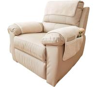 Housse D'appui-Tête D'accoudoir pour Accoudoir Canapé Couverture de Protection Fauteuil Relax Inclinable Noel 2 3 1 Places, Chien Chat, Antidérapant, Angle Cuir avec Oreilles(1947,1 Seater 3 piece)