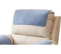 Housse D'appui-Tête D'accoudoir pour Accoudoir Canapé Couverture de Protection Fauteuil Relax Inclinable Noel 2 3 1 Places, Chien Chat, Antidérapant, Angle Cuir avec Oreilles(1944,No Pocket 1 piece)