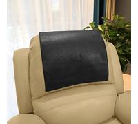 Housse d'appui-tête pour meubles, housse de protection pour appuie-tête de chaise inclinable, housse de protection en vinyle pour canapé, housse de siège de théâtre, 43.2x68.3 cm, noir