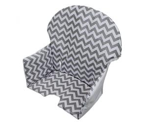 Housse d'assise bi-colore - chaise haute