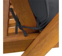 Housse d'assise pour chaise à haut dossier en pack de 6, couleur anthracite