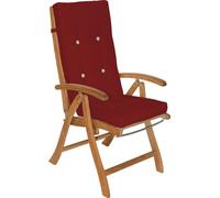 Housse d'assise pour chaise à haut dossier en pack de 6, couleur rouge