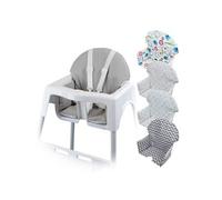 Housse d'assise pour chaise haute bébé enfant gamme Délice - Gris uni